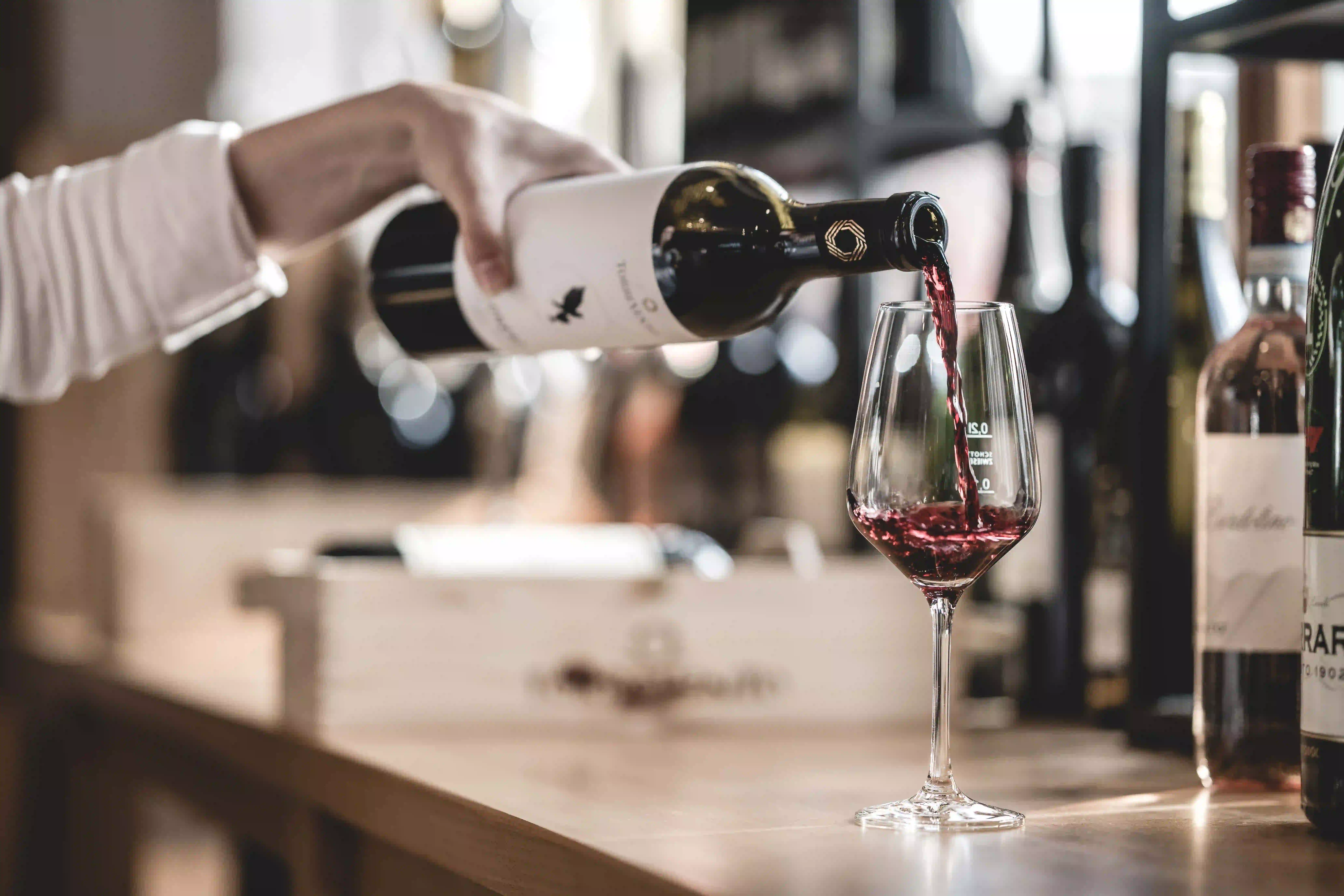 Winzerwein in der Vinothek