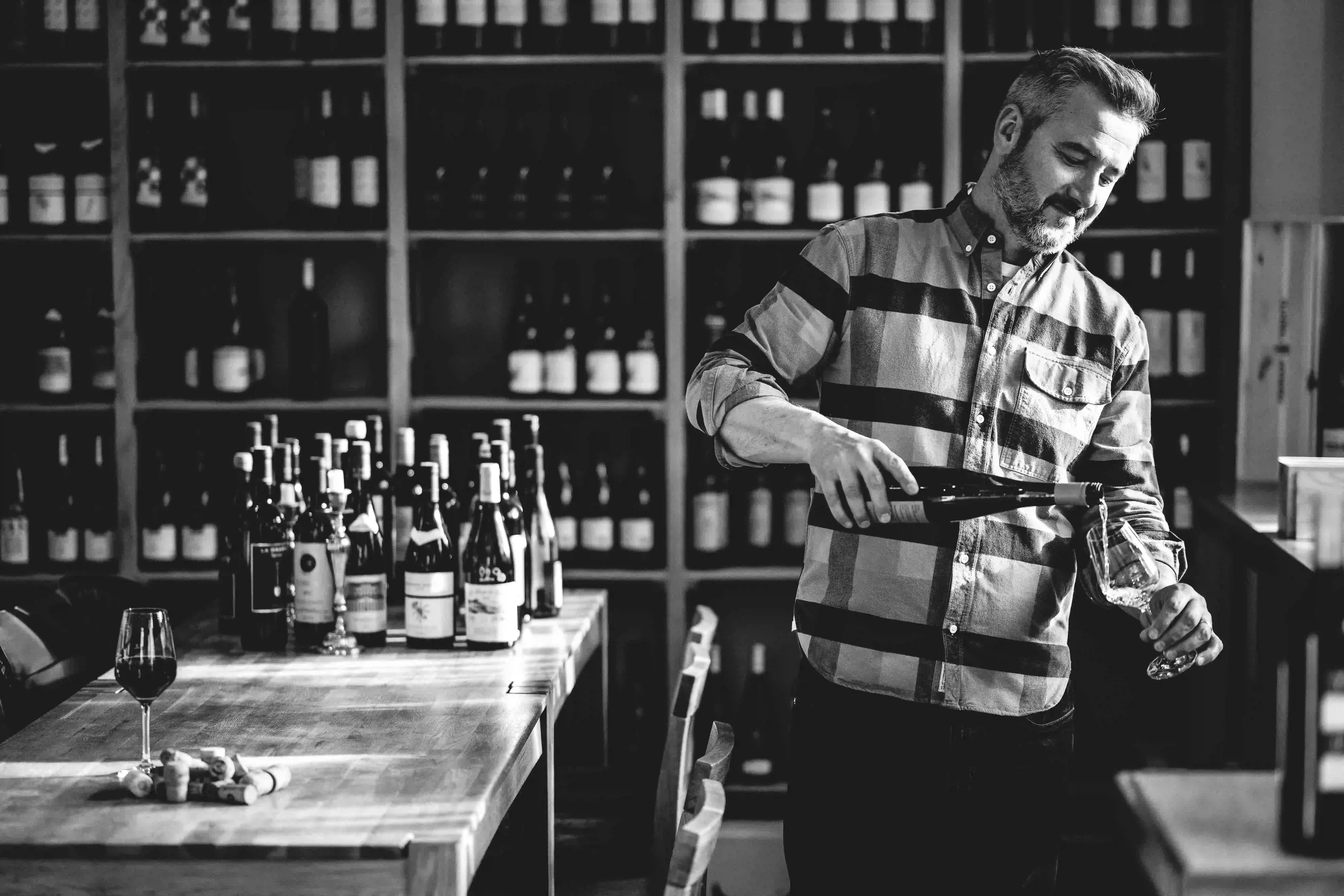 Weinauswahl bei Vinosus